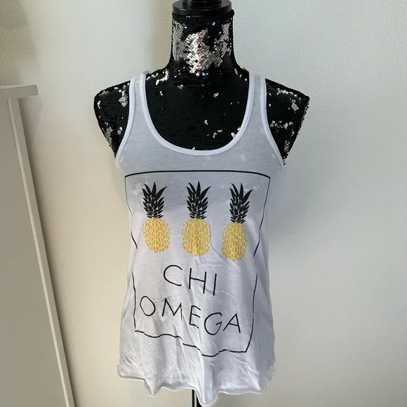 🍍 Chi Omega Racerback Tank - Picture 1 of 5